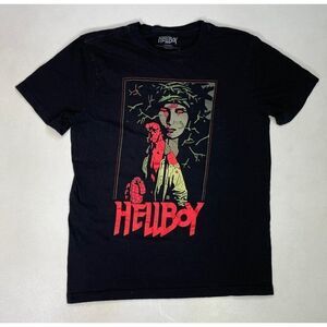 Hellboy Movie T-shirt Women Small Black Music Graphic Short Sleeve